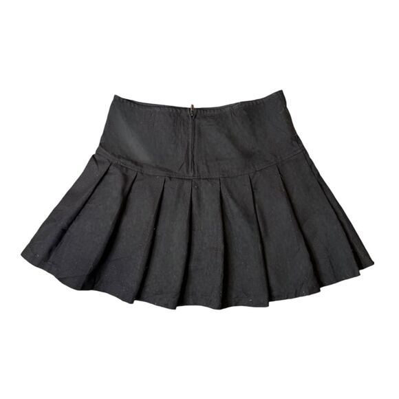 Royal Bones Pleated Mall Goth Mini Skirt Size Small - Picture 2 of 5